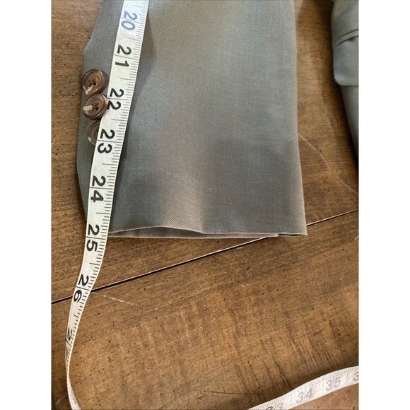 Lauren Ralph Lauren Wool 2-Piece Suit Sz 38R 32x31 Trousers Taupe business - Picture 10 of 16